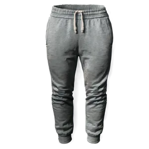 Drawstring Grey Sweatpants Png 06282024 PNG image