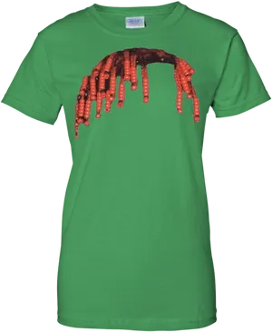 Dreadlock Octopus T Shirt Design PNG