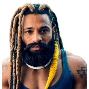 Dreads And Beard Combo Png Vws50 PNG image