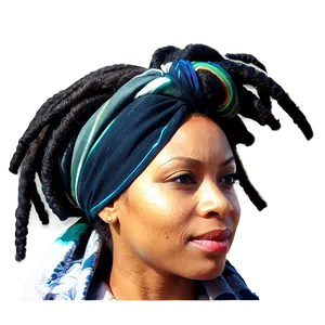 Dreads And Headwrap Styles Png 70 PNG image