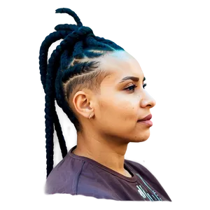 Dreads And Undercut Combination Png 15 PNG image