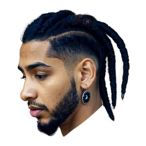 Dreads And Undercut Combination Png Hyd53 PNG image