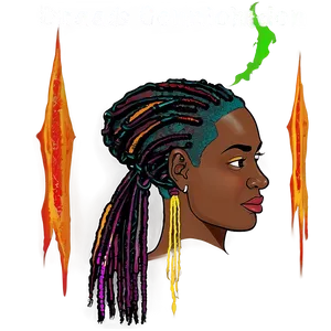 Dreads And Undercut Combination Png Yrp13 PNG image