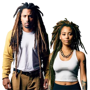 Dreads Hairstyle Evolution PNG 20 PNG
