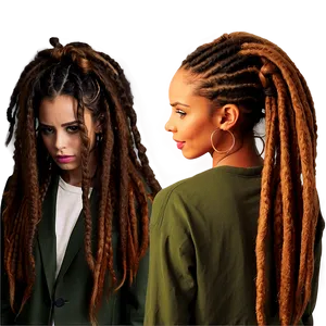 Dreads Hairstyle Inspiration Png 05242024 PNG image