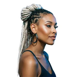 Dreads Updo Tutorial Png Rlr30 PNG image