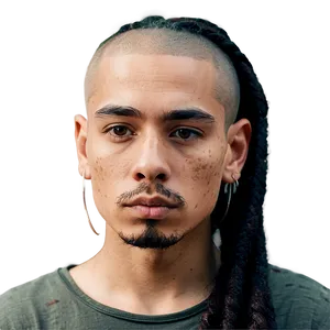 Dreads With Shaved Sides PNG 11