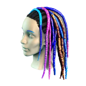 Dreads With Temporary Color Png 05242024 PNG image