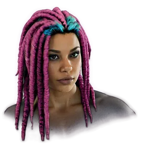 Dreads With Temporary Color Png 24 PNG image