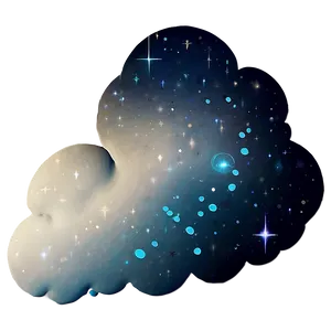Dream Cloud With Constellations PNG 17