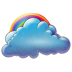 Dream Cloud With Rainbow PNG 24