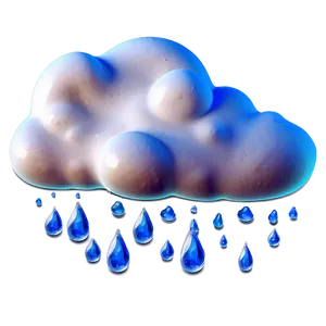 Dream Cloud With Raindrops PNG 06282024 PNG