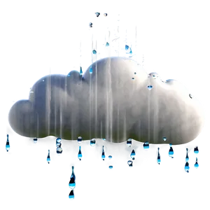 Dream Cloud With Raindrops PNG 97 PNG