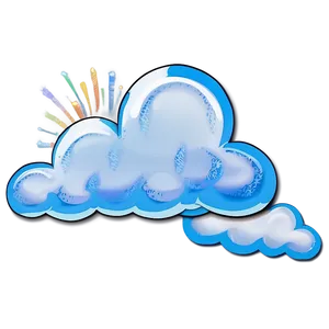 Dream Cloud With Sunbeams PNG 10