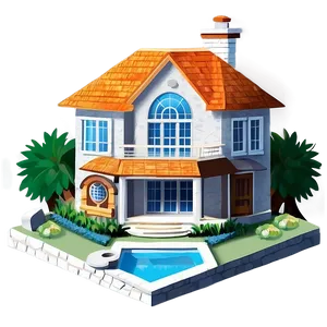 Dream Home Illustration Png 05212024 PNG image