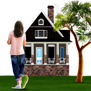 Dream Home Illustration PNG Agn