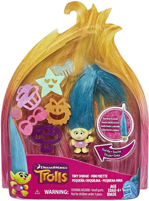 Dream Works Trolls Tiny Smidge Toy Packaging