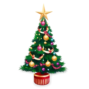 Dreamy Christmas Tree Decoration PNG 51