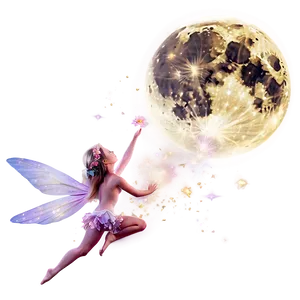 Dreamy Fairy Moon PNG 85