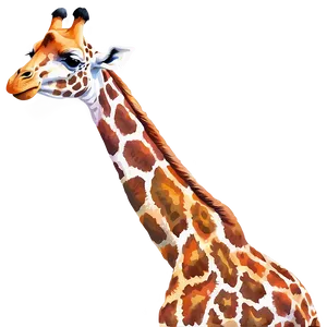 Dreamy Giraffe Landscape PNG 05062024