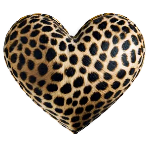 Dreamy Leopard Heart PNG Xfk