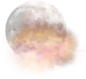 Dreamy Moonand Clouds PNG image