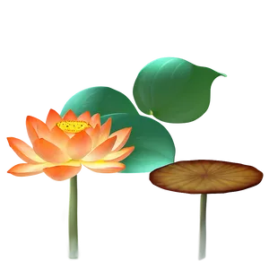 Dreamy Orange Lotus PNG 17 PNG