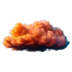 Dreamy Orange Smoke Cloud Png 06262024 PNG image