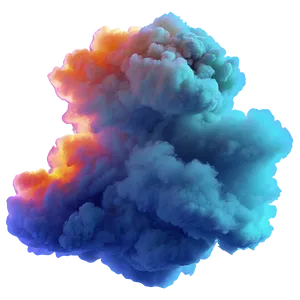 Dreamy Orange Smoke Cloud Png 06262024 PNG image