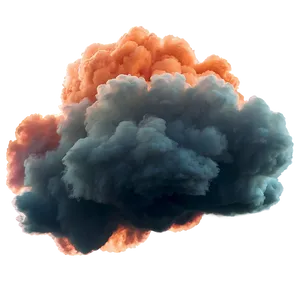 Dreamy Orange Smoke Cloud Png 29 PNG image