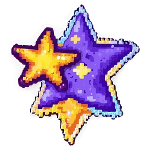 Dreamy Pixel Star PNG Pfe25