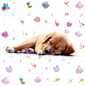 Dreamy Puppy Nap Png 19 PNG image