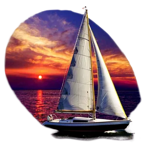 Dreamy Sunset Sailboat Png 86 PNG image