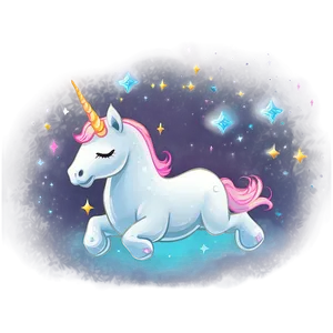 Dreamy Unicorn PNG 05032024