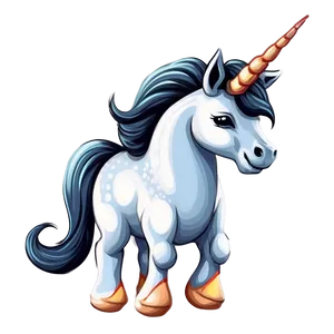 Dreamy Unicorn PNG Glw