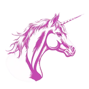 Dreamy Unicorn Silhouette Png 06282024 PNG image