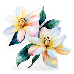 Dreamy Watercolor Flower PNG 06272024 PNG