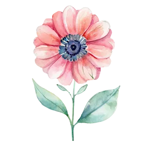 Dreamy Watercolor Flower PNG Iws46 PNG