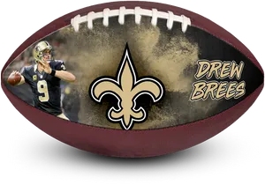 Drew Brees American Football Graphic PNG image