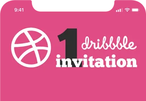 Dribbble Invitation Graphic