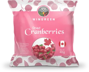 Dried Cranberries Package Design PNG image