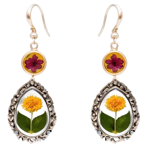 Dried Flower Jewelry Designs Png 78 PNG image