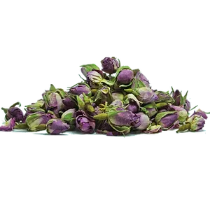 Dried Rose Buds Black Background