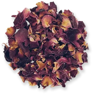Dried Rose Petals Top View PNG