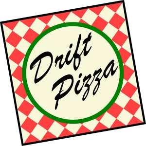 Drift Pizza Box Design PNG image