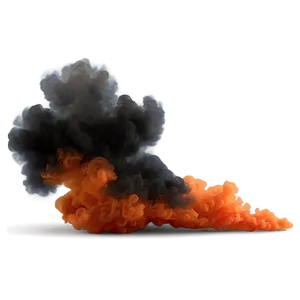 Drifting Orange Smoke PNG 06262024