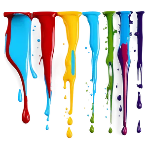 Dripping Paint Streak PNG 99