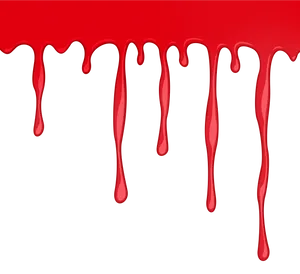 Dripping Red Liquidon Gray Background
