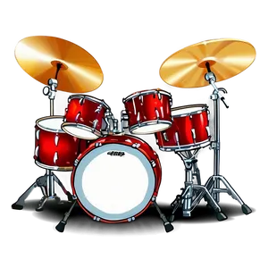 Drum Kit Clipart PNG 06212024