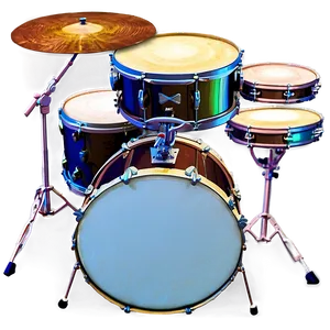 Drum Kit Front View PNG Ldt PNG